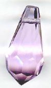 1 9x18mm Preciosa Violet Round Cut Drop